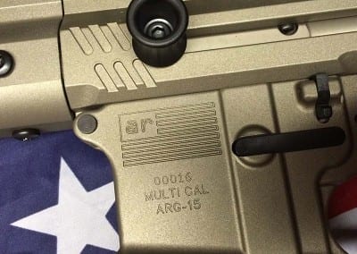 AMERICAN RESISTANCE AR15 RIFLE WITH GUN METAL GREY CERAKOTE