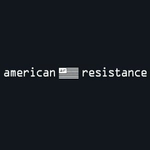 AMERICAN RESISTANCE T SHIRT BLACK