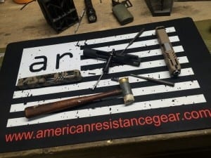 AMERICAN RESISTANCE ARMORER'S MAT AND GUN TOOLS