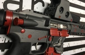 custom built ar15 by american resistance with the jack, x-products side charger, eotech