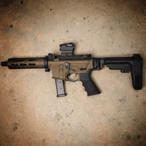9MM TAKEDOWN AR WITH CERAKOTE AND FOSTECH ECHO 2 BINARY TRIGGER