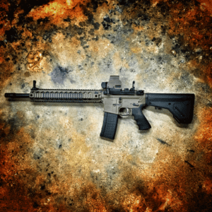 AMERICAN RESISTANCE 16" 556/223 CUSTOM RIFLE WITH CERAKOTE AND EOTECH OPTIC