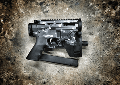 AMERICAN RESISTANCE CUSTOM AR9 WITH THE JACK LOWER AND CUSTOM CERKOTE