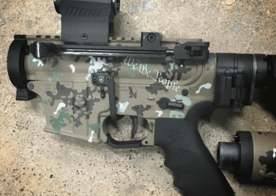AMERICAN RESISTANCE AR9 WITH DIGITAL CERAKOTE AND DEVIL DOG CONCEPTS HARD CHARGER
