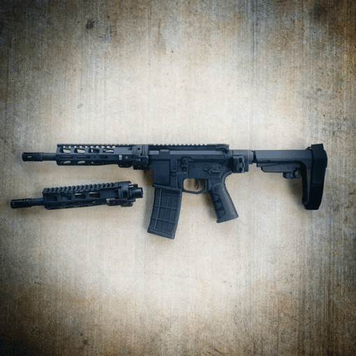 AMERICAN RESISTANCE AR15 BREAKDOWN PISTOL, CRY HAVOC TACTICAL QRB, LAW TACTICAL FOLDING STOCK ADAPTER