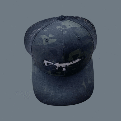 AMERICAN RESISTANCE BLACK MULTIICAM SNAP BACK CAP RIP STOP