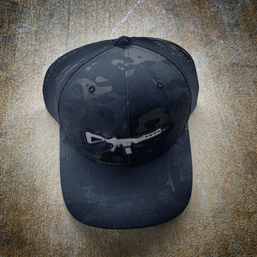 AMERICAN RESISTANCE BLACK MULTIICAM SNAP BACK CAP RIP STOP