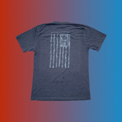 AMERICAN RESISTANCE FLAG TSHIRT MADE IN USA PRINTED IN TEXAS