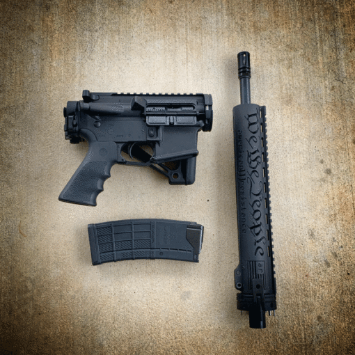 AMERICAN RESISTANCE 16" 556/223 TAKEDOWN RIFLE WITH CUSTOM WE THE PEOPLE HANDGUARD