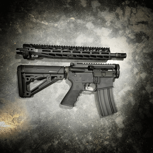 AMERICAN RESISTANCE AR15 TAKEDOWN RIFLE CHAMBERED IN 556/223 WITH CRY HAVOC TACTICAL QRB BARREL SYSTEM
