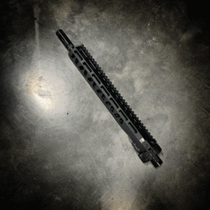 9MM TAKEDOWN BARREL ASSEMBLY WITH CRY HAVOC TACTICAL QRB BARREL PLATE, 16" 9MM BARREL, 13" MLOK HANDGUARD.