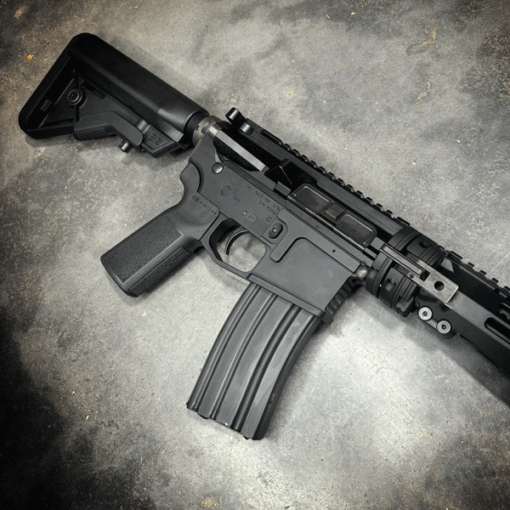 AMERICAN RESISTANCE AR15 TAKEDOWN RIFLE WITH 16" BARREL, 13" MLOK HANDGUARD, CRY HAVOC TACTICAL QRB, B5 SYSTEMS STOCK AND GRIP, BILLET RECEIVERS