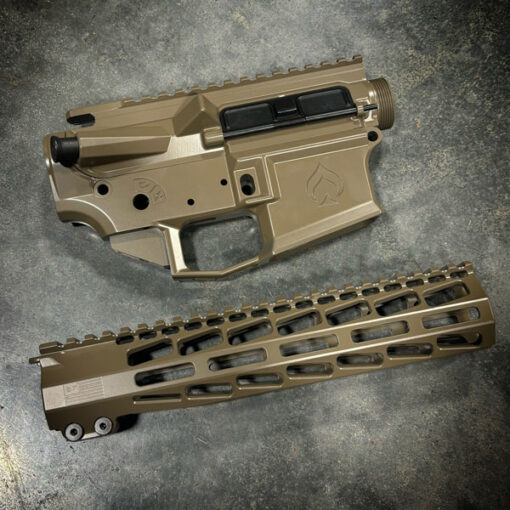 BALLISTIC ADVANTAGE ENHANCED UPPER AND LOWER RECEIVER, 10" MLOK HANDGUARD, ELITE SERIES FDE CERAKOTE, BUILDERS SET