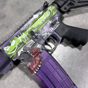 american resistance custom ar15 build with custom cerakote on sharps bros "jack" lower receiver.